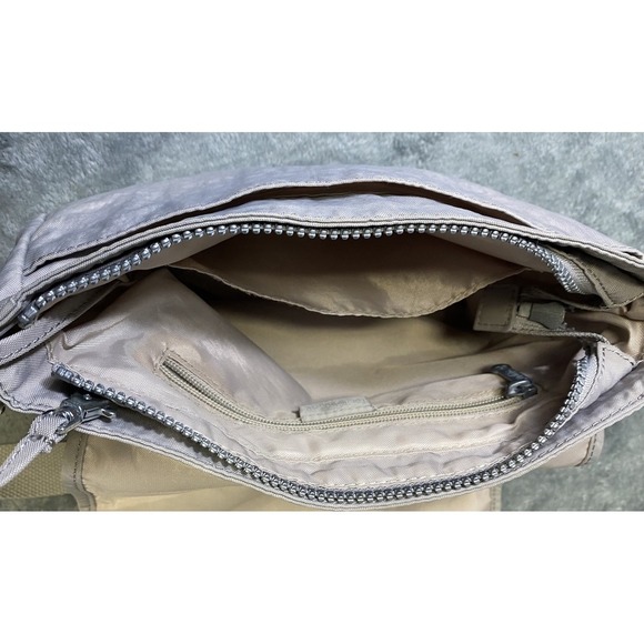 Kipling Lightweight Fold Over Flap Everyday Crossbody Purse, Light Gray - Picture 4 of 15